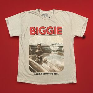 Notorious B.I.G. Biggie Smalls M/L Story To Tell Mens Medium Cotton Tee